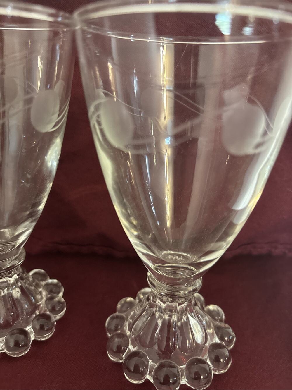 Set 4 Berwick Anchor Hocking Candlewick Boopie 4.5" Clear Glasses